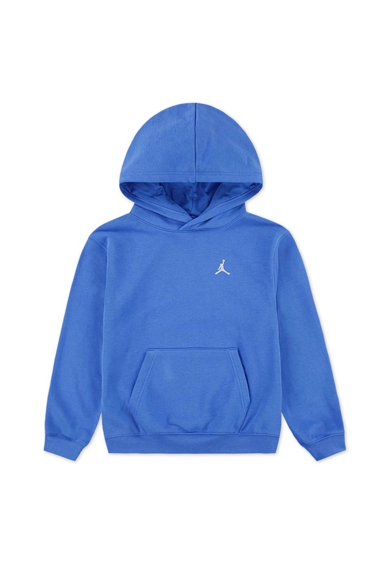 Felpa blu realizzata in tessuto morbido, con tasca a marsupio, polsini a costine e cappuccio. Sul davanti è presente un piccolo logo Jumpman bianco.