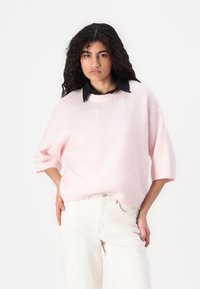 Gina Tricot SHORT SLEEVE - Camisola - chalk pink