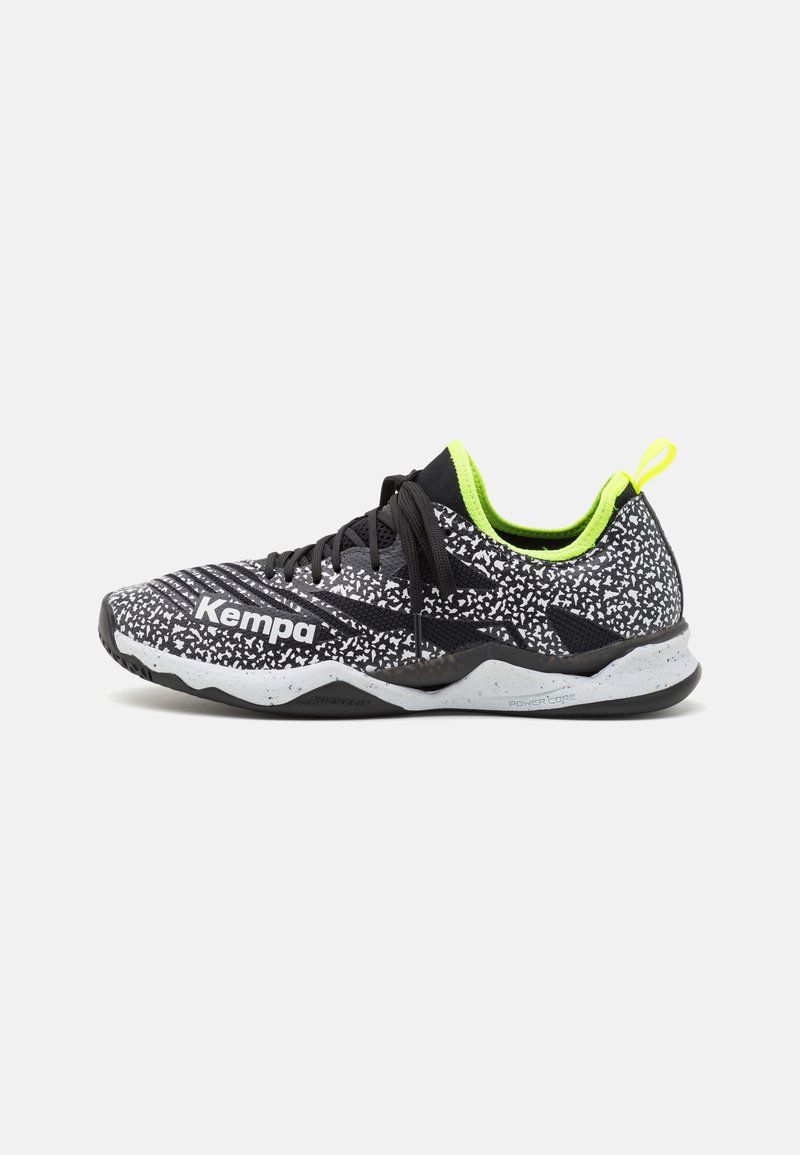 Kempa WING LITE 2.0 - Pantofi handbal - black/fluo yellow/negru ...