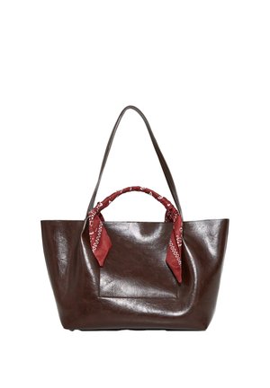 Grain de Malice, GRAND SAC CABAS AVEC FOULARDS FEMME. - Bolso shopping - marron