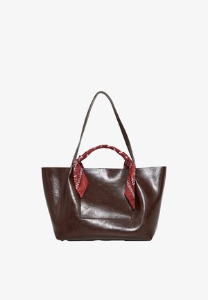Grain de Malice, GRAND SAC CABAS AVEC FOULARDS FEMME. - Bolso shopping - marron