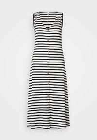 ONLNELLA BUTTON DRESS  - Jerseykjole - cloud dancer/black