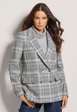 MADELEINE, Manteau classique - lead grey stone greym checked