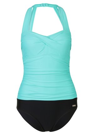 SWIMSUIT MADLEN - Badeanzug - black/mint