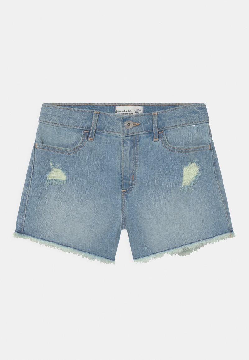 Abercrombie & Fitch MINI MOM Denim shorts lightblue denim
