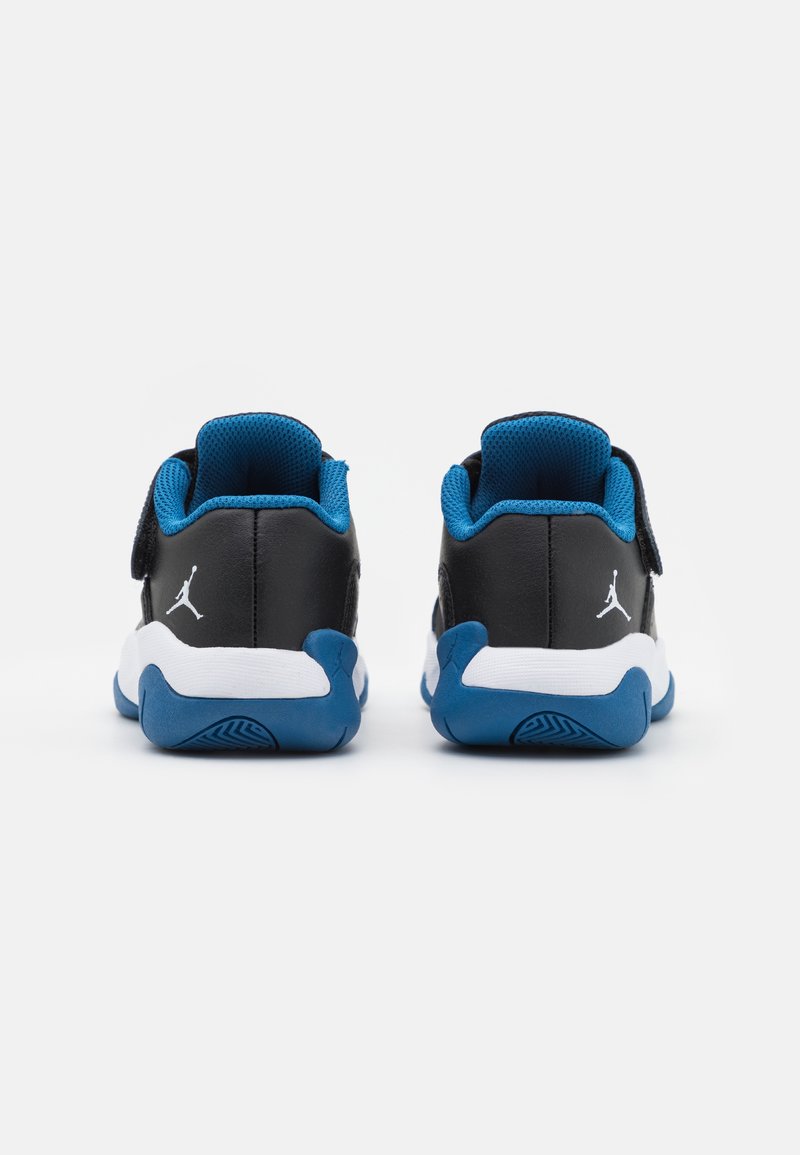 black white and blue jordan 11