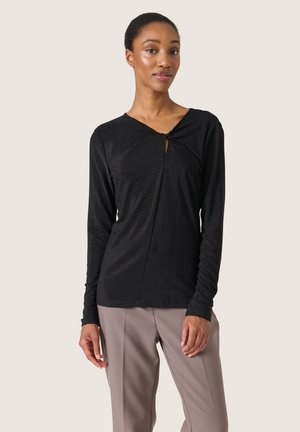 KNOT TEE - Hosszú ujjú felső - black