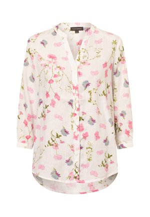 Bluse - weiß rosa