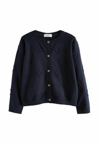 Next - FLOWER BOBBLE REGULAR FIT - Vest - navy Miniatuurafbeelding 1