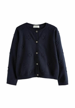 FLOWER BOBBLE REGULAR FIT - Strickjacke - navy