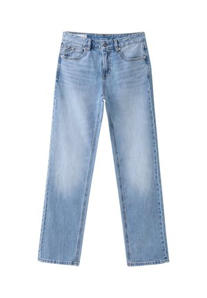 Stradivarius, D98 STRAIGHT-LEG VINTAGE EFFECT JEANS - Jeans Straight Leg - moon washed