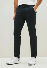 Next - SLIM FIT SHOWER RESISTANT - Chinos - navy blue Miniatyrbild 1