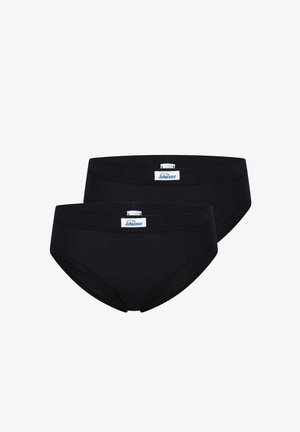 Schiesser FEINRIPP - REVIVAL PAULA 2 PACK - Briefs - schwarz
