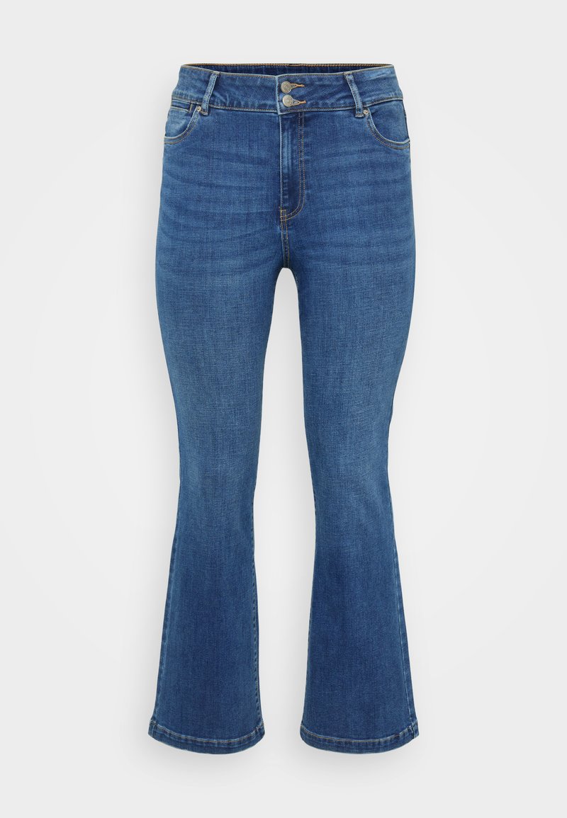 Vero Moda Curve Bootcut jeans donkerblauw denim