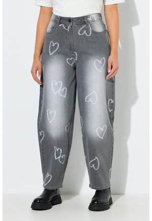 HEART  STRETCH FIT MOM  - Jeans Tapered Fit - grey denim