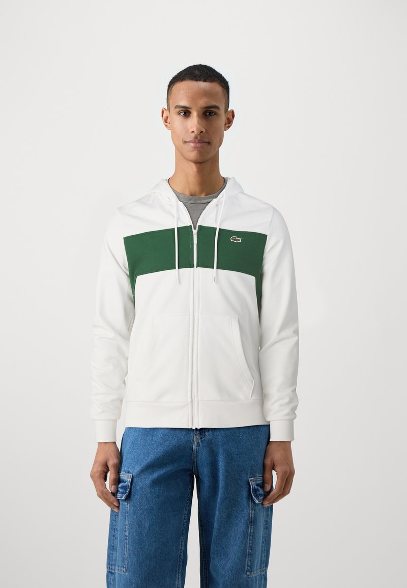 Lacoste Sweat zippé - flour/green