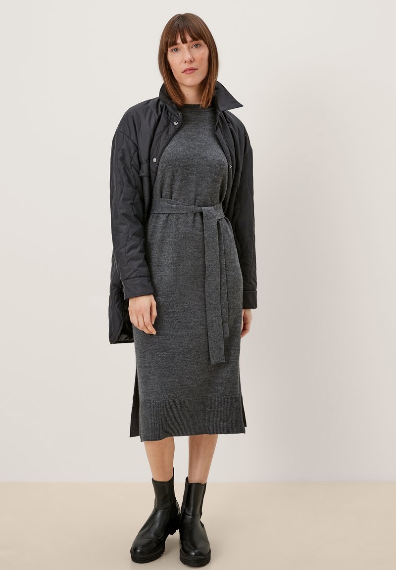 Damen Freizeitkleider | s.Oliver Strickkleid charcoal melange/dunkelgrau-meliert - FR31211 Damen Freizeitkleider | s.Oliver Strickkleid charcoal melange/dunkelgrau-meliert - FR31211