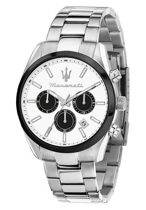 Maserati EDELSTAHL ATTRAZIONE KOLLEKTION - Chronograph watch - silberfarben/weiß