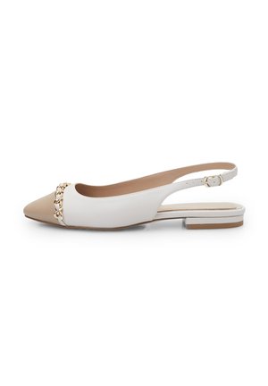 Slingback ballet pumps - bianco