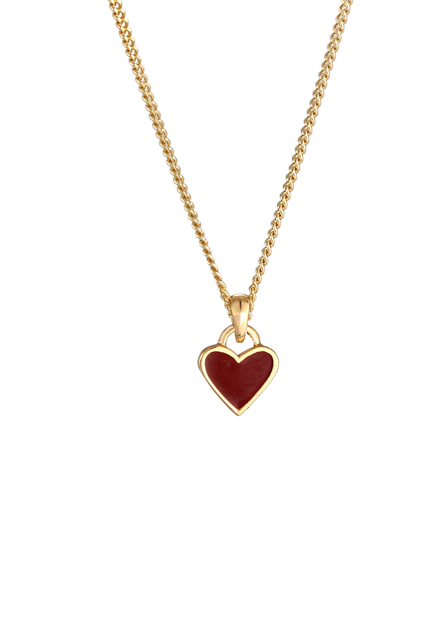 Elli HEART VIVID - Necklace - gold-coloured - Zalando