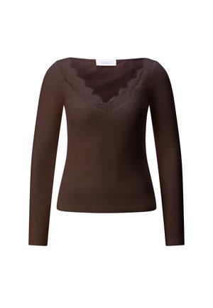 Rich & Royal, RICH & ROYAL LONGSLEEVE - Langarmshirt - chocolate torte