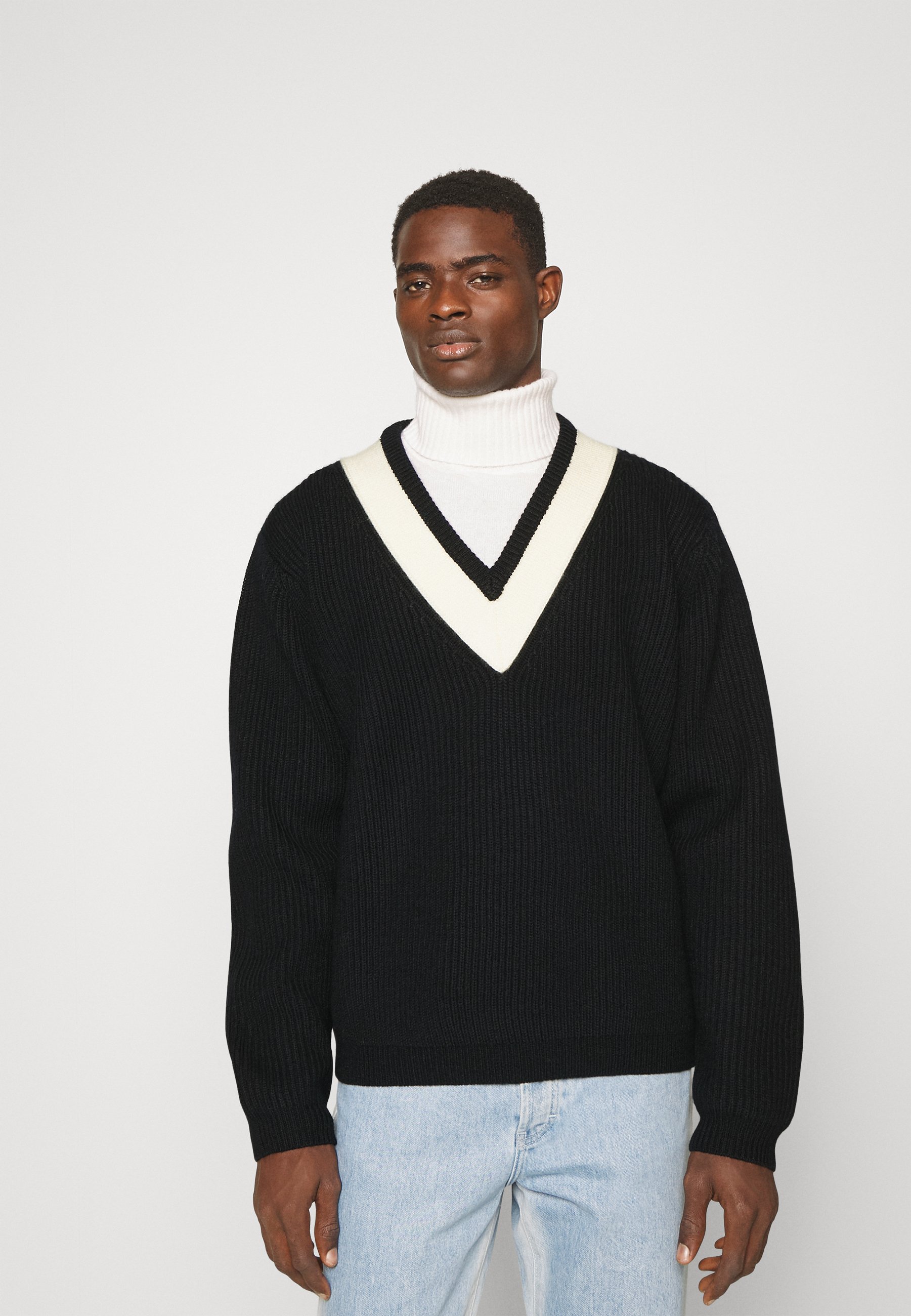Tiger of Sweden Navy Puck Sweater - 284-Light-Ink - Size: Extra Large