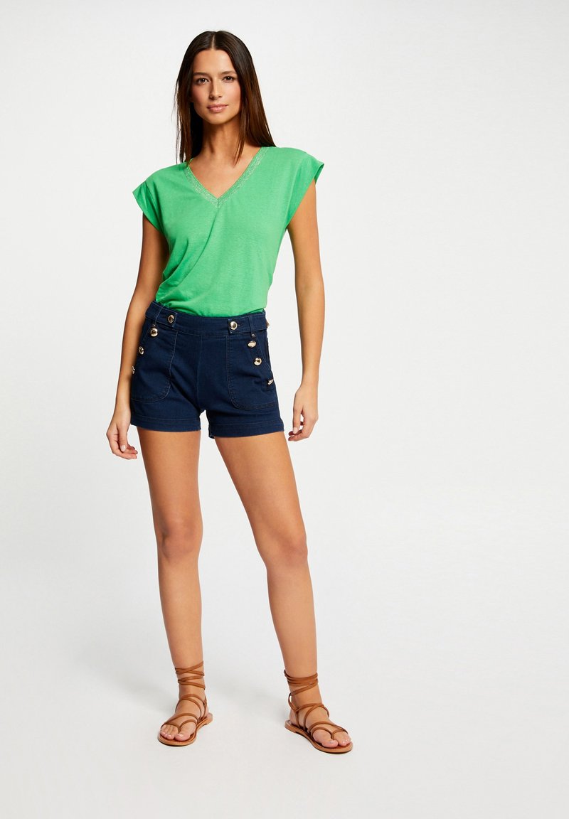 Morgan T-shirt basic - green