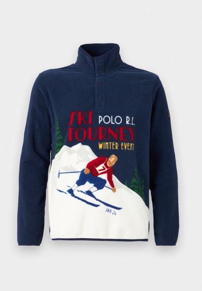 Polo Ralph Lauren LONG SLEEVE - Pulover iz flisa - navy multi