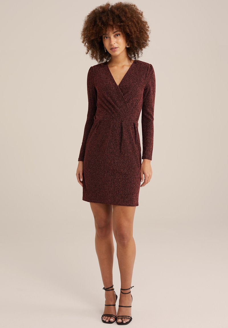 WE Fashion Cocktailjurk rood WE Fashion Cocktailjurk rood