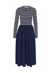 DAGNAMA - Stickad klänning - whisper white  midnight magic