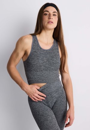 CON COPPE - Top - grigio medio melange