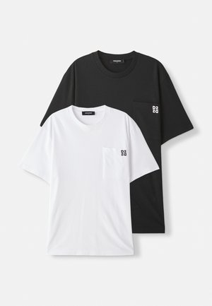 Dsquared2 REGULAR FIT TEE 2 PACK - T-shirt basique - white/black