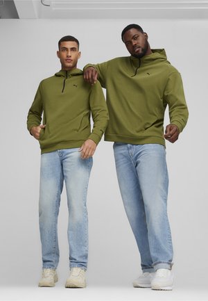 RAD CAL HALF-ZIP - Jersey con capucha - olive green