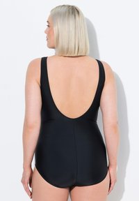 Ulla Popken MIXED TEXTURE O-RING - Badedragt - black