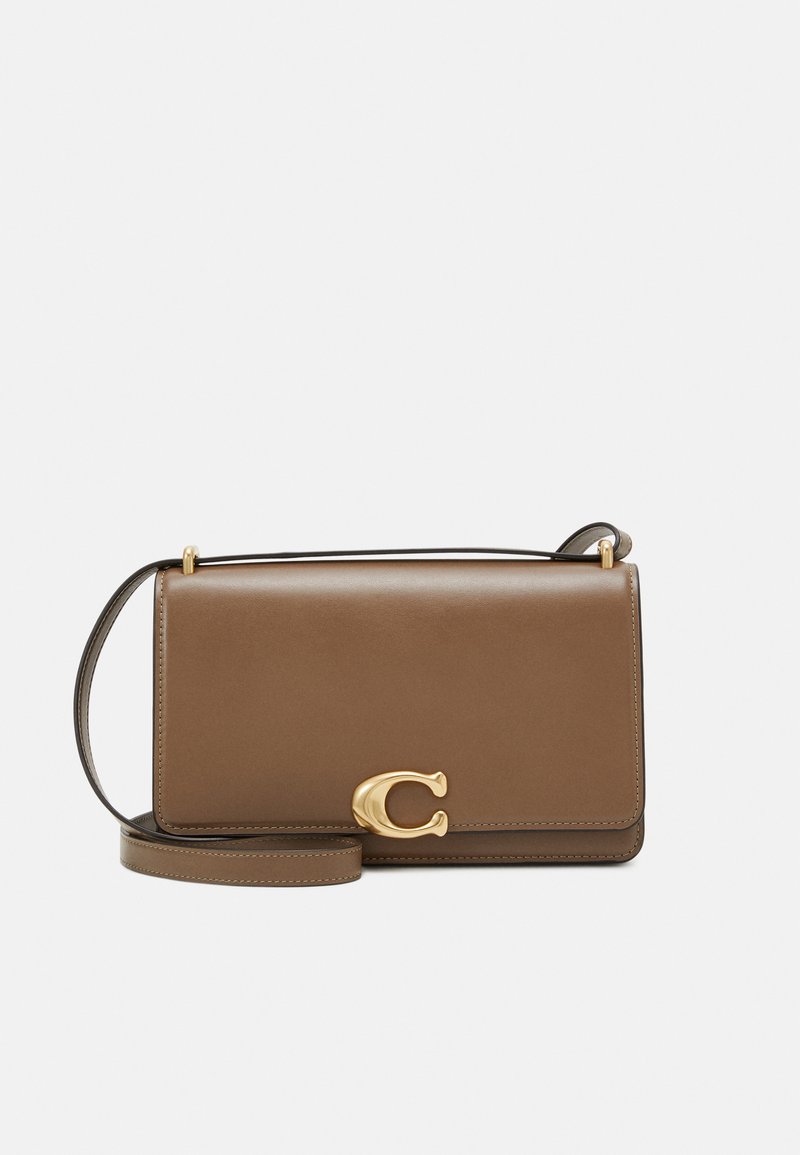 COACH LUXE REFINED BANDIT SHOULDER - Cross body bag - dark stone
