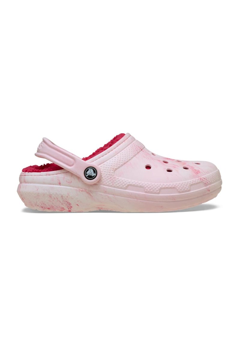 Crocs CLASSIC LINED WATERCOLOR MARBLED CLOG - Clogs - powder pink swirl ...