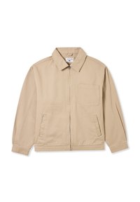 WITH ZIP - Giacca di jeans - sabbia
