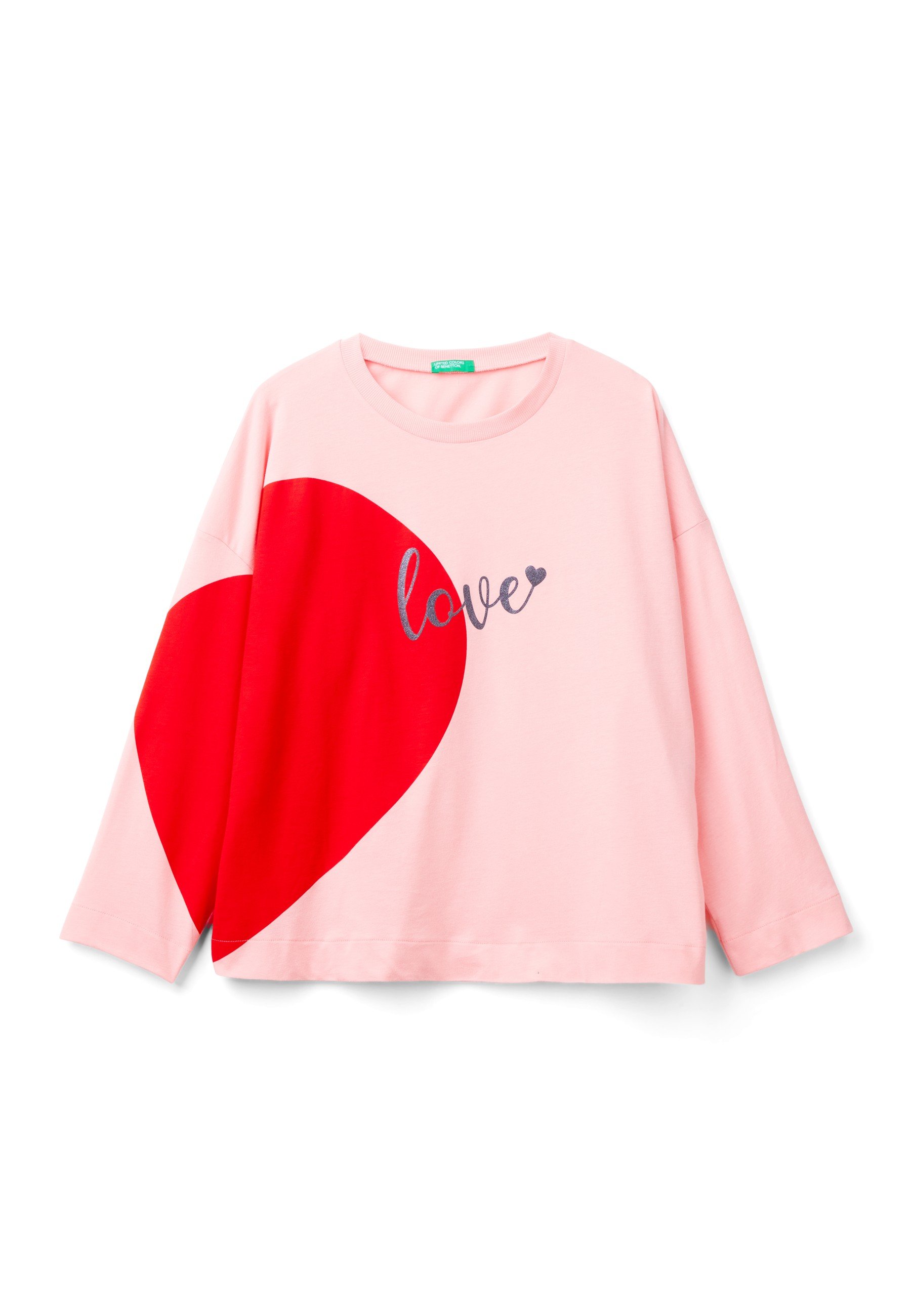 United Colors Of Benetton Mädchen Langarm-T-Shirt Aus 100% Baumwolle