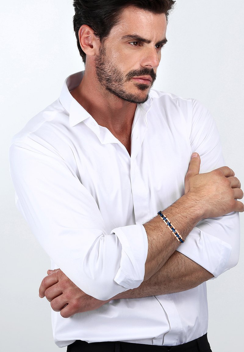 Maserati Armband - blau roségold