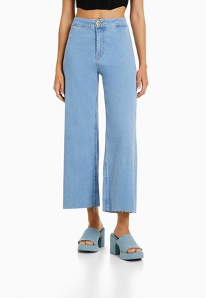 Flared-farkut - light-blue denim