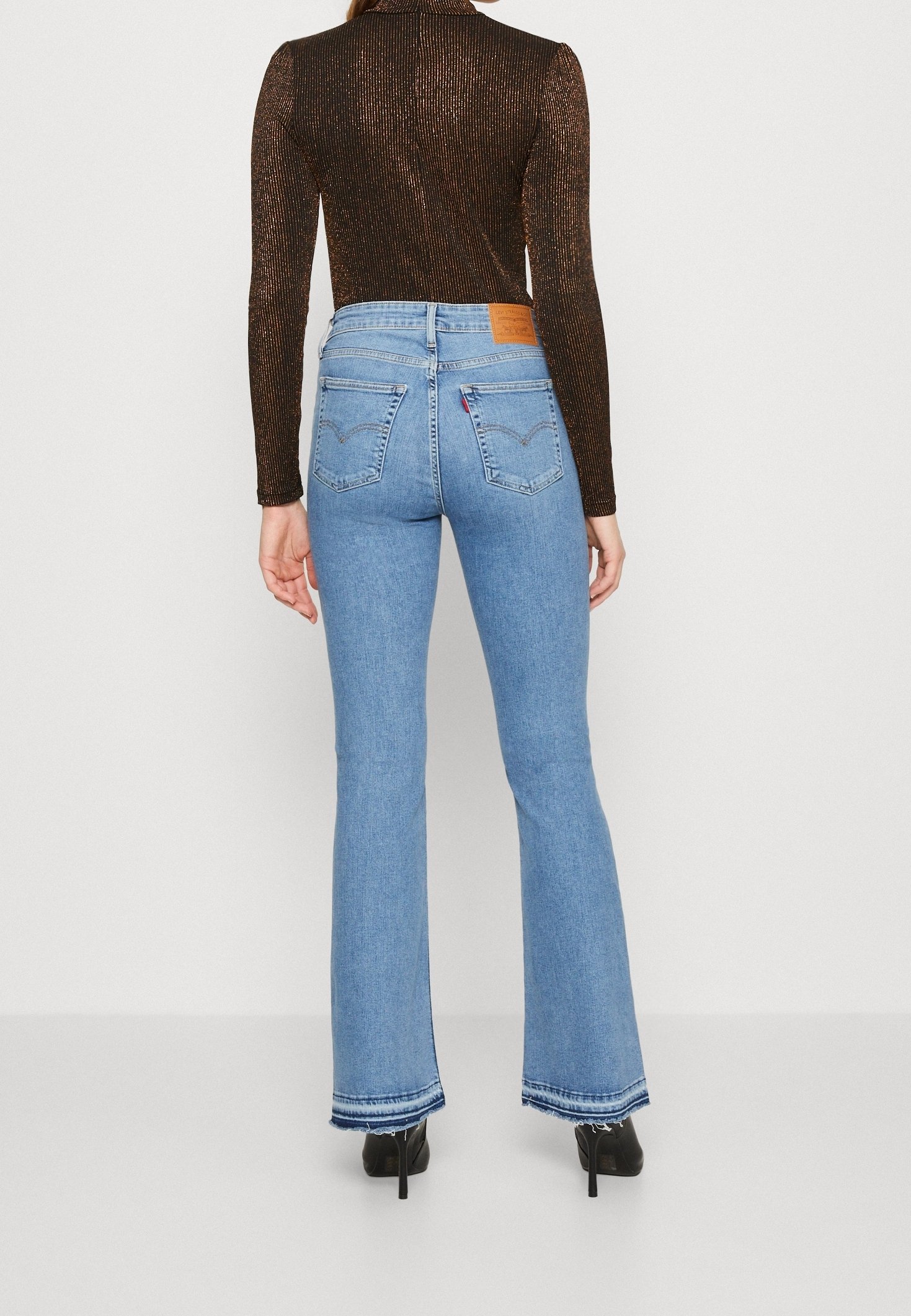 Levi's® Flared Jeans - destroyed denim - (Pre-owned) - Zalando