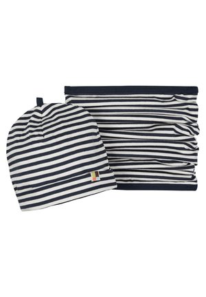 SET SCHAL MIT MÜTZE - Schlauchschal - navy