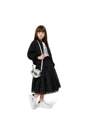 KARL LAGERFELD KIDS CEREMONIE SKIRT - A-line skirt - black