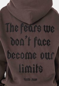 EMBROIDERY - Hoodie - dark grey