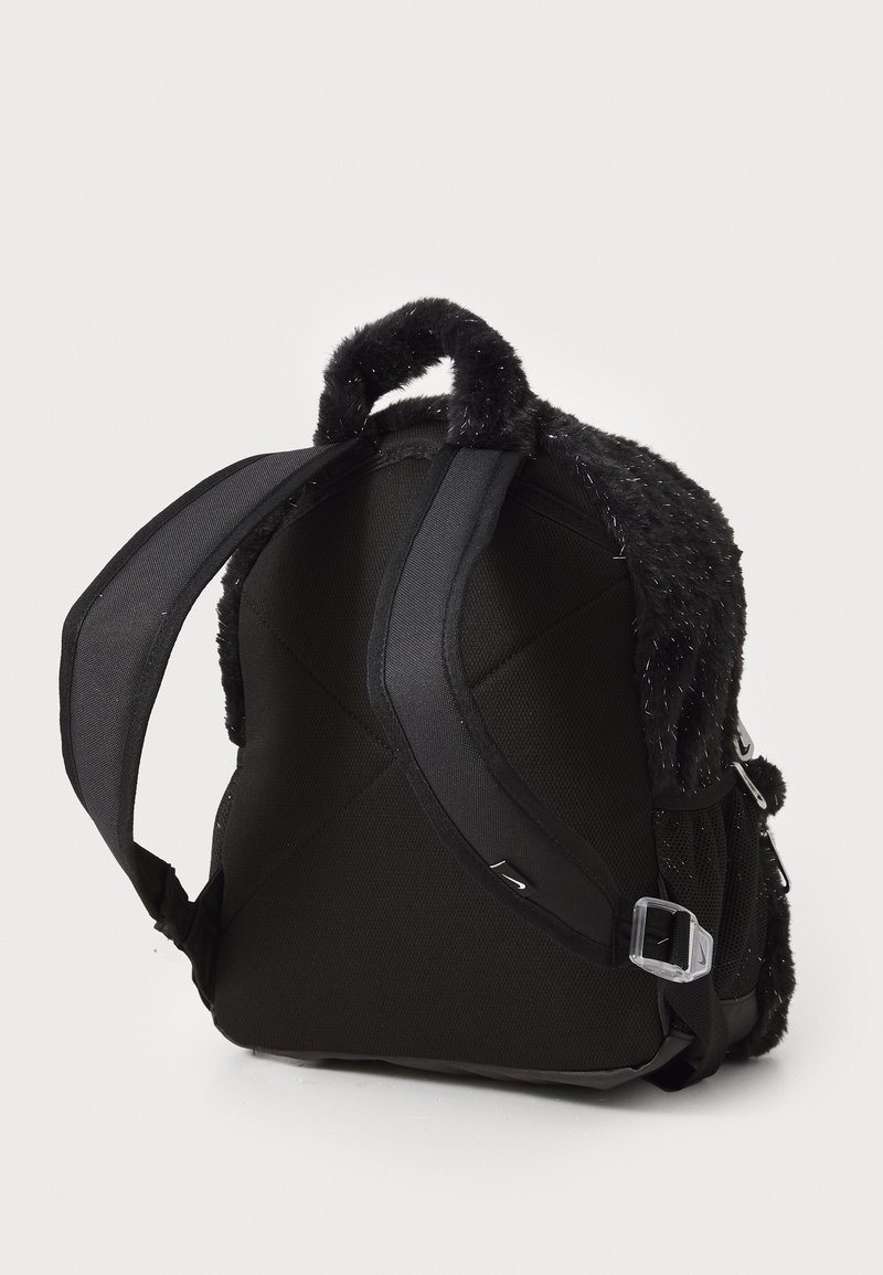 Black Fuzzy Sherpa Backpack with Buckle Straps Salem7 Furever Friends Black Sherpa Backpack | Zumiez main image 4