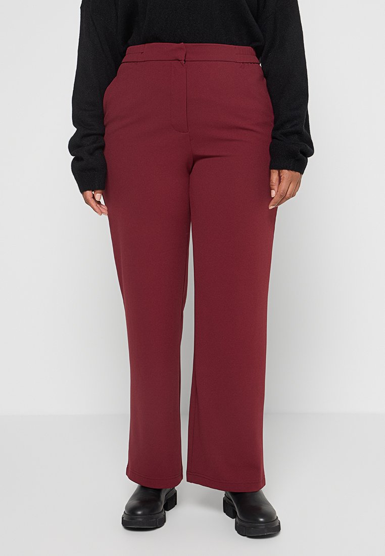 ONLY Carmakoma Broek bordeauxrood