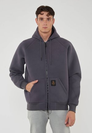 FRANKIE  - Felpa con zip - obsidian