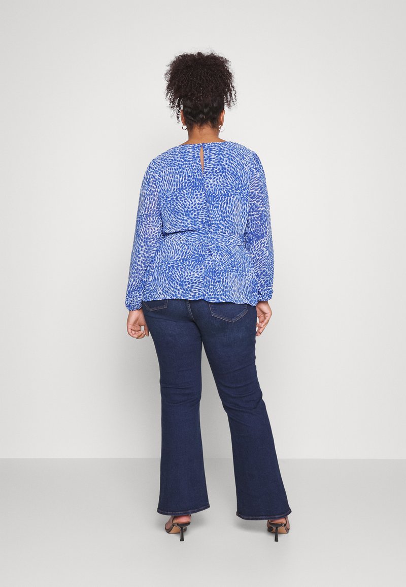 EVOKED VILA VIFULLA TIE BELT - Blusa - blue/azul marino Zalando.es