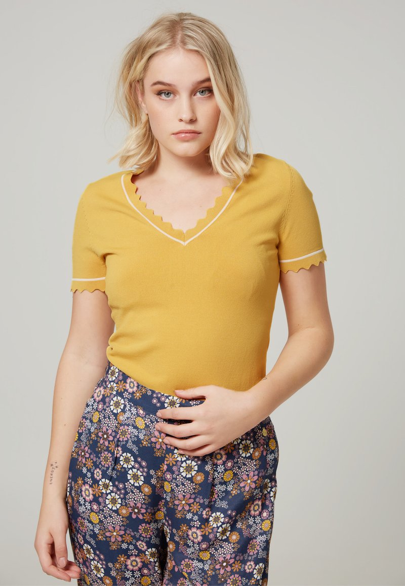 4funkyflavours RAW Tshirt bas mustard yellow/senapsgul Zalando.se