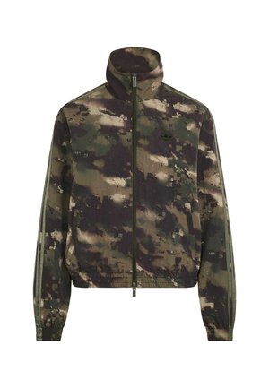 adidas Originals, ADIDAS ORIGINALS CAMOUFLAGE LOOSE TRACK TOP - Chaqueta fina - night cargo   aurora coffee   olive strata   orbit green